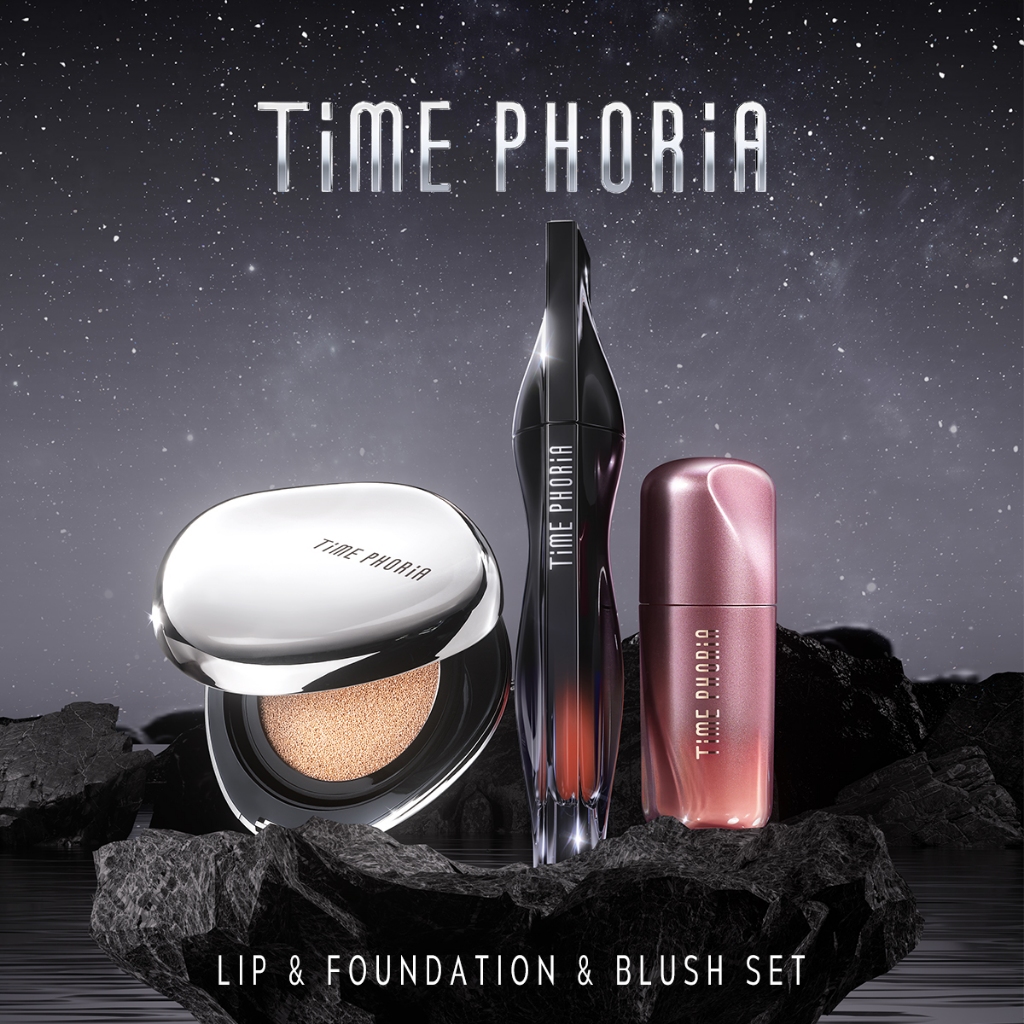Time Phoria Set: Liquid Blush 03 #Gentle Hue | Stellar Dust Lip Stain | Cushion บลัชออน+ลิป+คุชชั่น