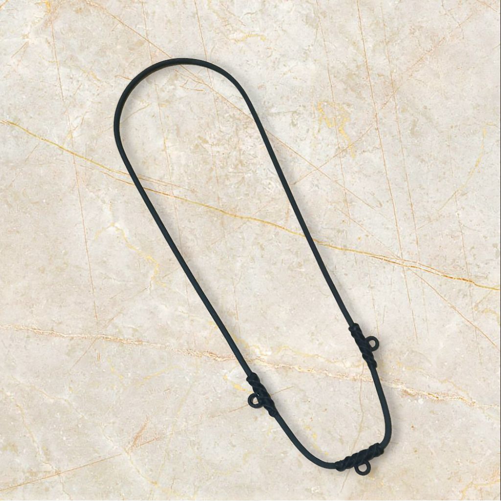 สร้อยเชือกร่ม ขนาด 3มิลห้อยพระ 3องค์ยาว26นิ้ว