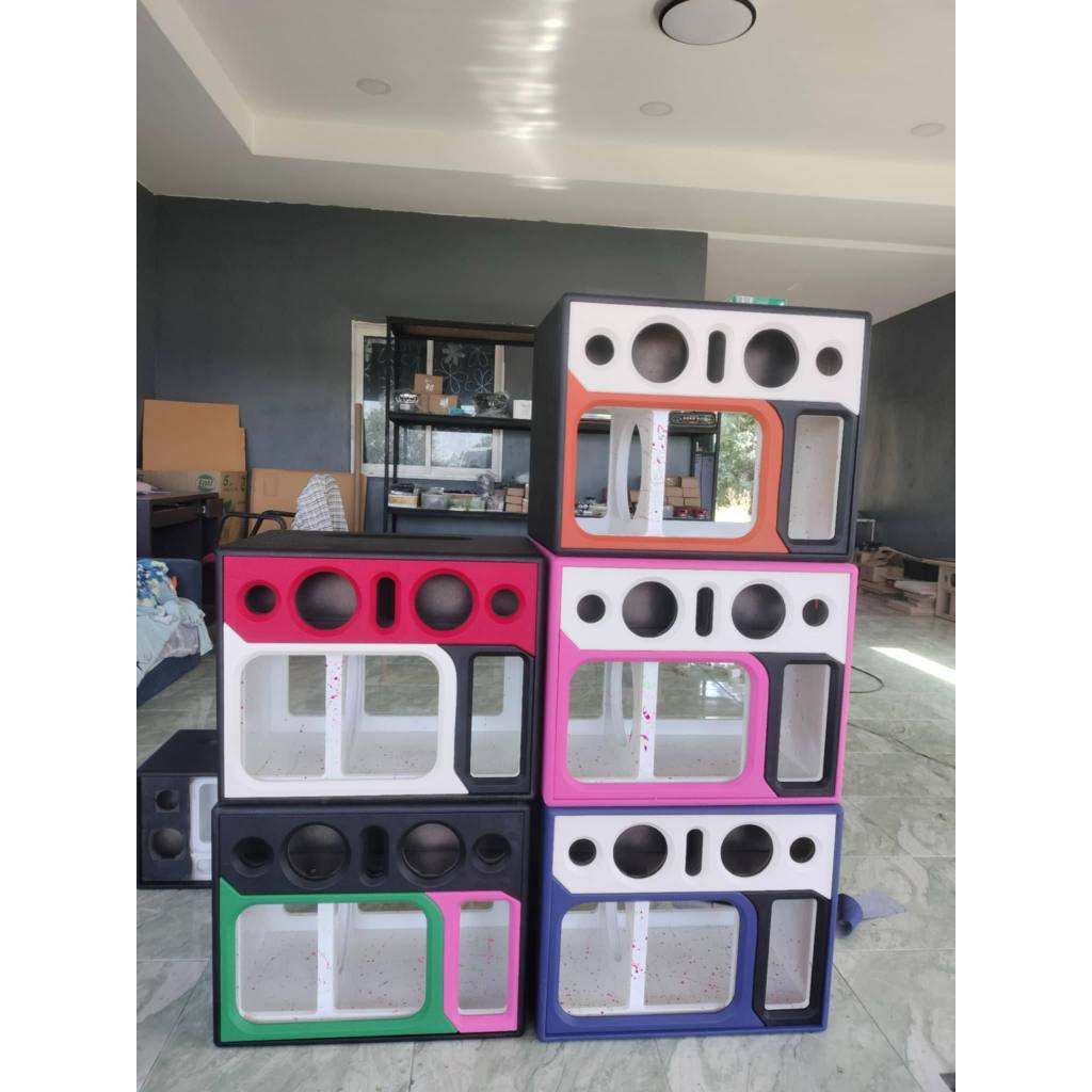 ตู้แบนพาสกระแทกข้าง ซับ8นิ้ว ตู้ DIY บลูทูธ ลำโพง