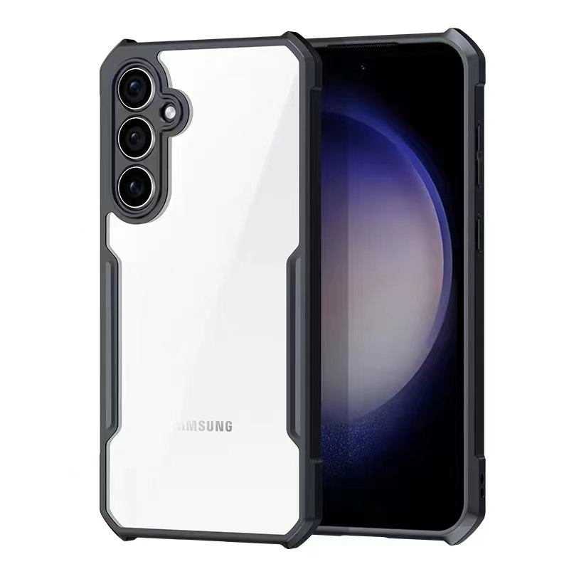 เคสขอบดำ หลังใส HHL สำหลับ Samsung A06 A16 A26 A36 A56 A15 A25 A35 A55 A05 A05S เคสกันกระแทก ขอบนิ่ม