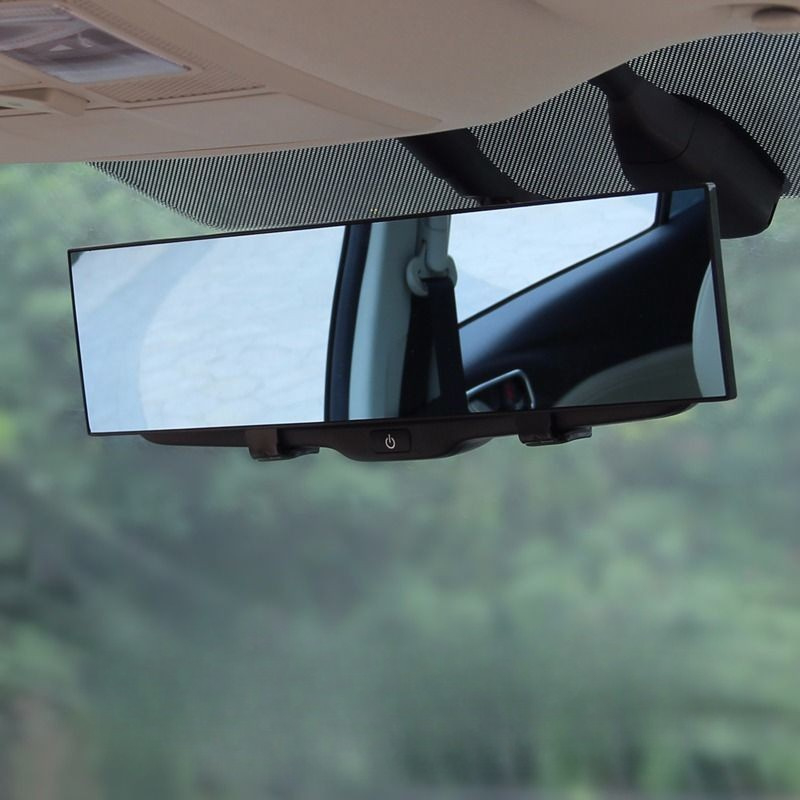 กระจกมองหลังรถยนต์ เลนส์สะท้อนแสง ขนาด 7x30 cm ทรงโค้ง กระจกส่องหลัง 300MM กระจกมองหลังตัดแสงออโต้ ติดตั้งเองสะดวก - รูปที่ 5