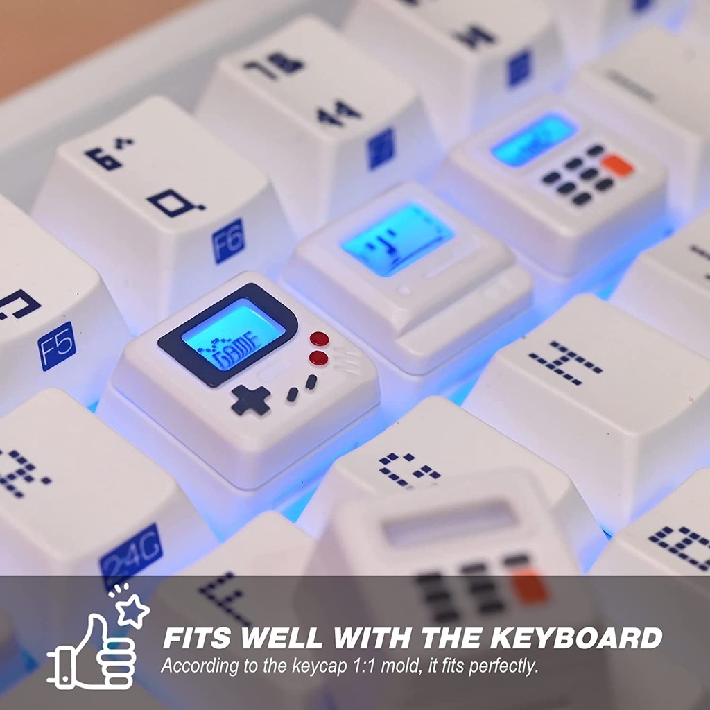 [K-04] Custom Keycap ปุ่มคีย์บอร์ดเรโทรไฟ RGB โปร่งแสง ใช้ได้กับ Mechanical Keyboard สวิตช์ MX รูปที่ 3