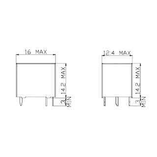รีเลย์ 5V 12V 24V 20A 5ขา รุ่น SRA-05VDC-CL SRA-12VDC-CL SRA-24VDC-CL ยี่ห้อ SONGLE Relay 5V 5Pin 20A
