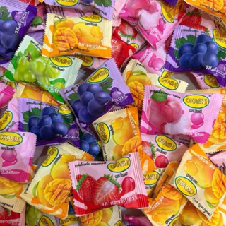 [5 แพ็ค] เยลลี่กั้มมี่ Gummy OKASHI หอม อร่อย นุ่มหนึบหนับ หอมกลิ่นผลไม้แบบคลาสสิค แพ็คละ 1 kg.