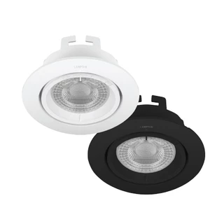 LAMPTAN ชุดโคมไฟพร้อมหลอด MR16 FULL SET แสงสีเหลือง เปลี่ยนหลอดได้ไม่ต้องถอดโคมฝ้าไม่พัง (แถมฟรี! ขั้ว GU5.3)