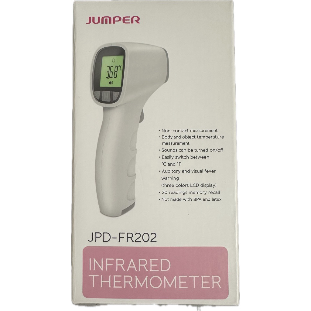 Jumper เครื่องวัดอุณหภูมิ อินฟราเรด ทางหน้าผาก รุ่น JPD-FR202 / Infrared Thermometer รุ่น JPD-FR202