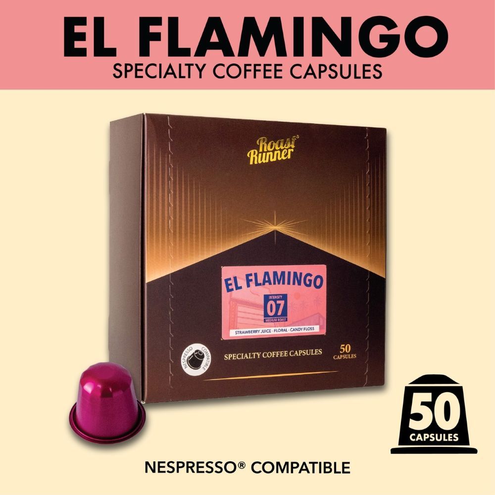 [ แพคใหญ่ ] กาแฟแคปซูล El Flamingo Specialty Coffee Capsules (Nespresso  Compatible)