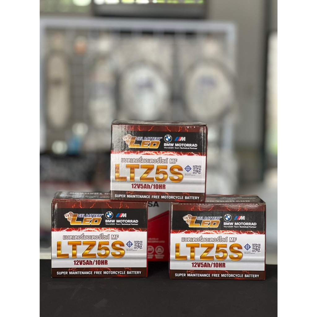 แบตเตอรี่ LEO LTZ5S 12V 5Ah สำหรับรถจักรยานยนต์