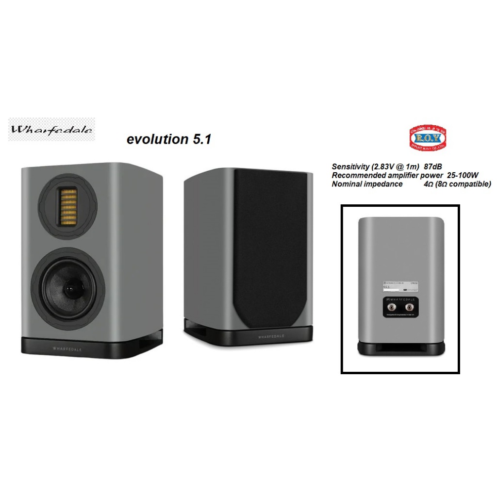 WHARFEDALE  EVOLUTION 5.1 BOOKSHELF