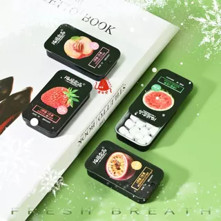 ราคาพิเศษ 9.- ลูกอมมิ้นต์ Mint Candy fresh (1ตลับ7กรัม) ลูกอมแตงโม ลูกอมมิ้น เย็นสดชื่่น มี4รส เสาวรส แตงโม พีช เสาวรส