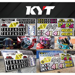 สติ๊กเกอร์ชิวหมวกกันน็อค KYT MOTOGP เกรดพรีเมี่ยม Sticker He…