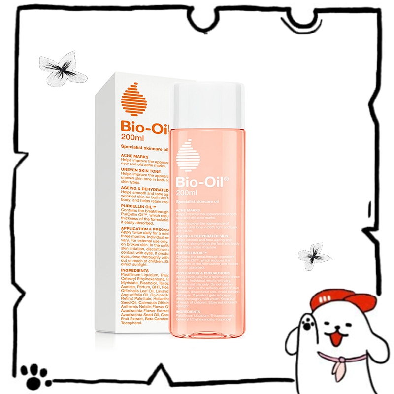 พร้อมส่ง✅bio-oil 200ml ออยล์บำรุงผิว oil บำรุงผิว ออยทาผิว ไบโอออยล์ ลดเลือนริ้วรอย