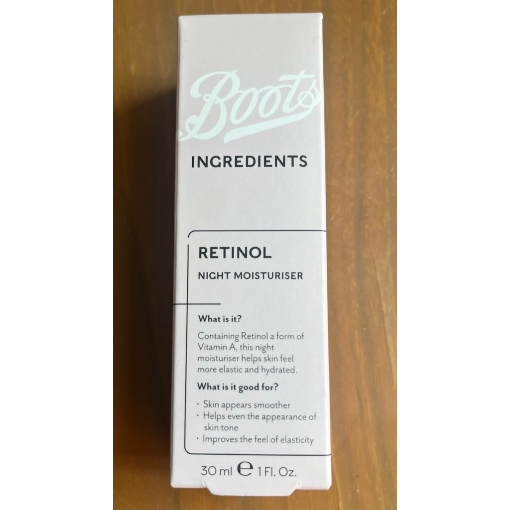 Boots ingredients Retinol Night Monisturiser
