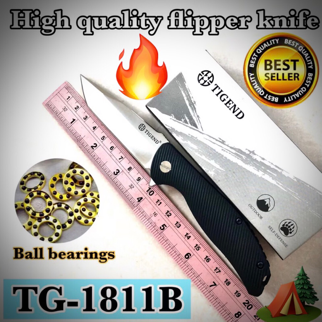High quality flipper knife TG-1811 for collection and camping 🏕️