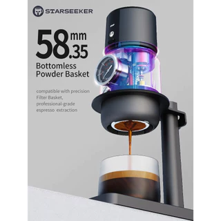 【พร้อมส่ง】STARSEEKER Super58 Espresso Travel เครื่องชงกาแฟแบบพกพาสําหรับ Camping รถเครื่องชงกาแฟ USB-C Bracket Tamper