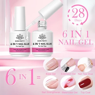 กาวเจล Born Pretty 6 in 1 กาวเจลต่อเล็บปลอม กาวติดเล็บ ขนาด 15ml สินค้าพร้อมส่ง