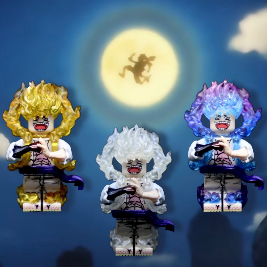 วันพีซ เลโก้ ลูฟี่เกียร์ 5 นิกะ Luffy One piece Gear 5 Model Nika god Lego ตัวต่อ ส่วนเสริม พาร์ทเสร