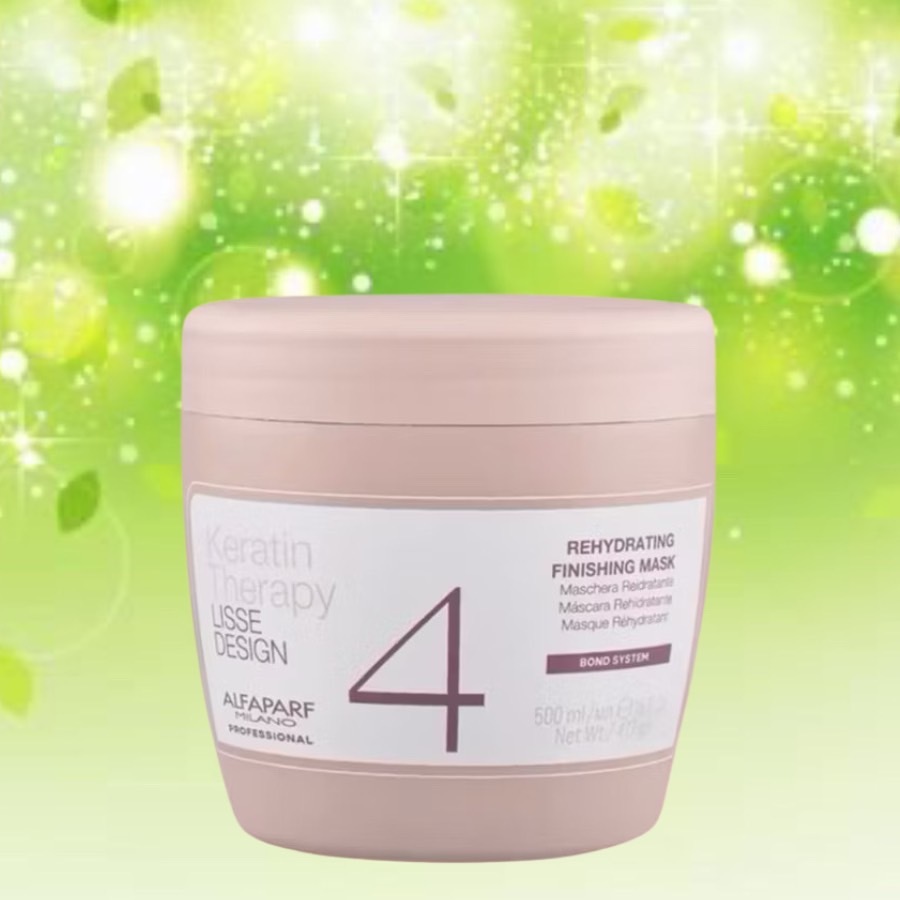 ALFAPARF KERATIN MASK 500 ML. มาส์ก เข้มข้น ที่มีเคราติน คลอลาเจน ให้เส้นผม เรียบ ลื่น