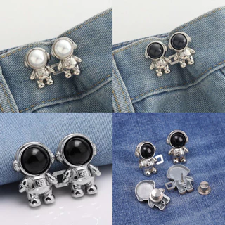 พร้อมส่ง!! ตะขอปรับเอวกางเกง แบบหมุดไม่ต้องใช้อุปกรณ์เย็บ ใช้กลัดเสื้อผ้าแทนการใช้กระดุม( หมุดตะขอ )