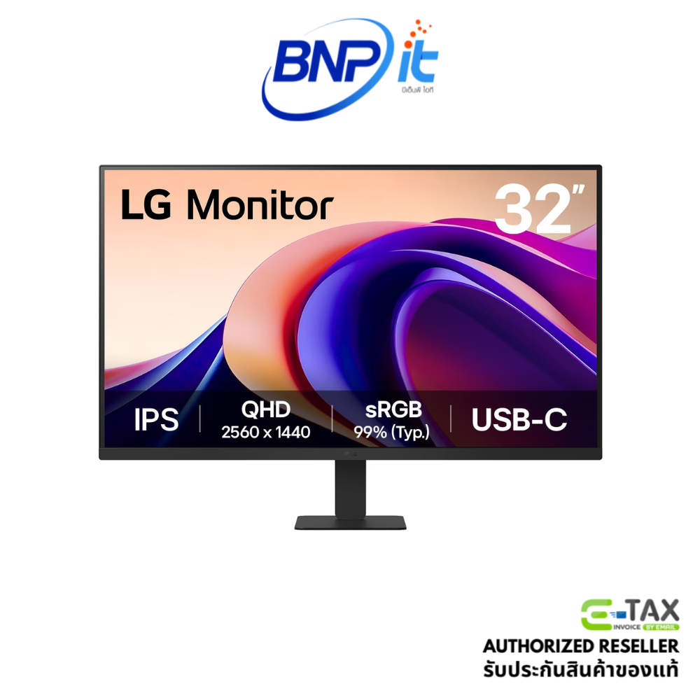 จอมอนิเตอร์ LG 32U631A-B 31.5" QHD IPS Monitor | HDR10 | USB-C 15W | 100Hz | Factory Calibrated