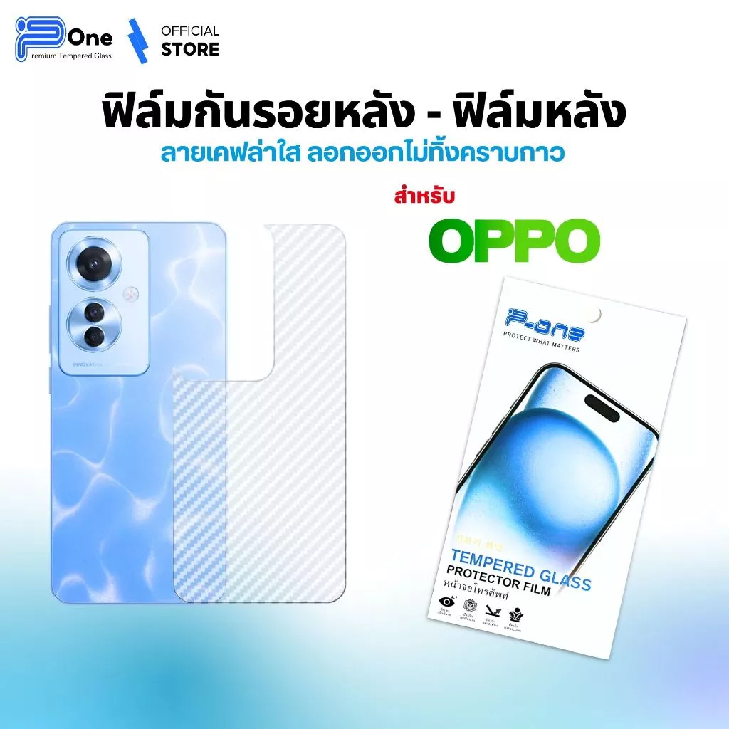 [🇯🇵ญี่ปุ่นเคฟล่า] ฟิล์มหลัง OPPO a3x a6pro5g a785g a3pro5g a78 a3s a3 a795g a18 a17 a60 a16 a15