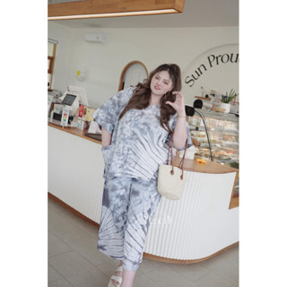 ชุดมัดย้อมขายาวอก 50-66“นิ้วสาวพลัสไซด์ จัมโบ้ (ขายาว) นุ่ม