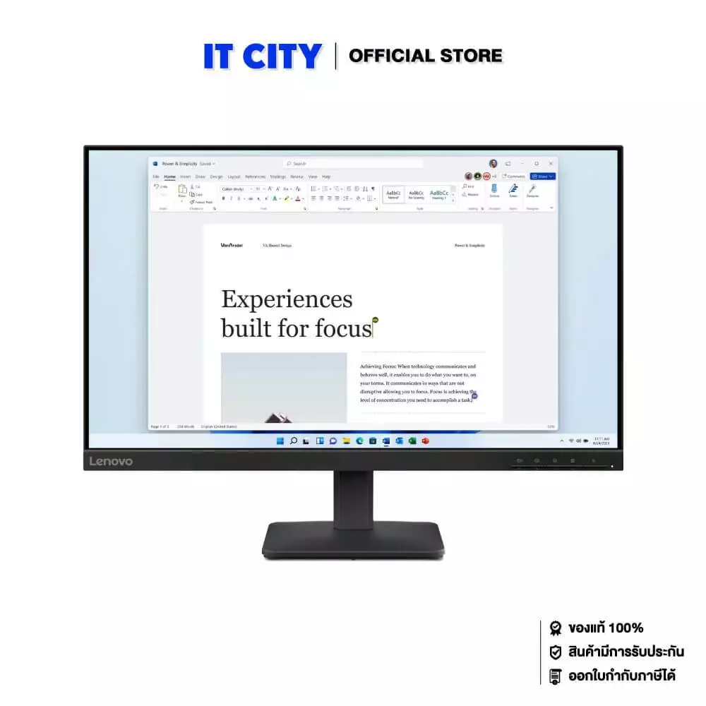LENOVO Monitor L24-4e - 23.8"/FHD/IPS/100Hz/4ms/3Y MNL-002276