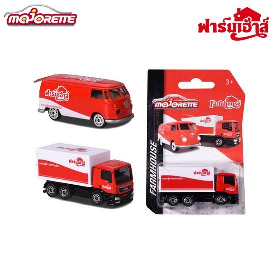 โมเดลรถเหล็ก Majorette ชุด รถฟาร์มเฮ้าส์ – Farmhouse ลิขสิทธิ์แท้ 100% สเกล1/64 MJ53056S14 # แพ็คไม่สวย