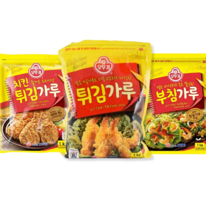 แป้งทอดกรอบอเนกประสงค์เกาหลี แบรนด์โอโตกิ OTTOGI KOREAN POWDER 오뚜기 분말류 (부침가루, 튀김가루, 치킨튀김가루)