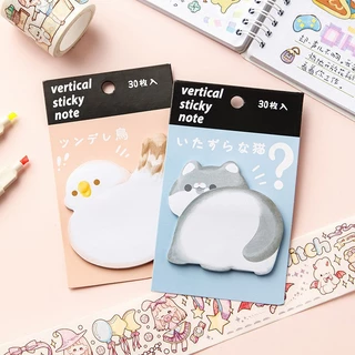 [พร้อมส่ง] กระดาษโน้ต มีกาว ลาย สัตว์ น่ารักๆ หมา แมว นก กระต่าย Cute Dog Cat Rabbit Bird Sticky Note Paper