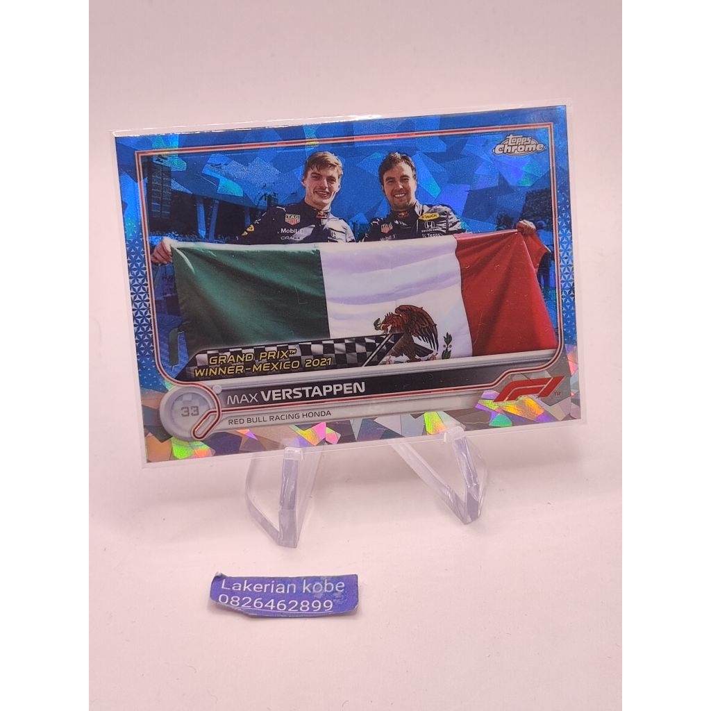 การ์ด f1 topps chrome 2022 max verstappen