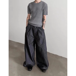 Super baggy trousers กางเกงขายาวทรงกระบอกใหญ่ A5