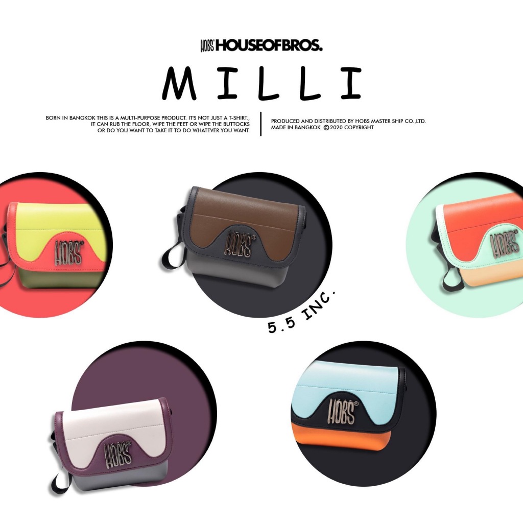 กระเป๋า Hobs® | Milli Mini | Size 5.5 x 4.2 x 2 inc.