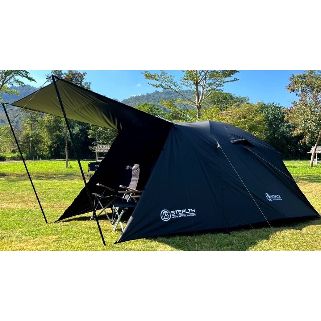 เต็นท์ K2 STEALTH ขนาด5-6คน เต็นท์กันน้ำ100% เสาอลูมิเนียม เต็นท์K2(รับประตลอดอายุการใช้งาน)