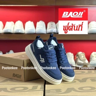 Baoji BRM 1013 รองเท้าผ้าใบบาโอจิ รองเท้าผ้าใบผู้ชาย ผูกเชือก ไซส์ 41-45 ของแท้ พร้อมส่ง