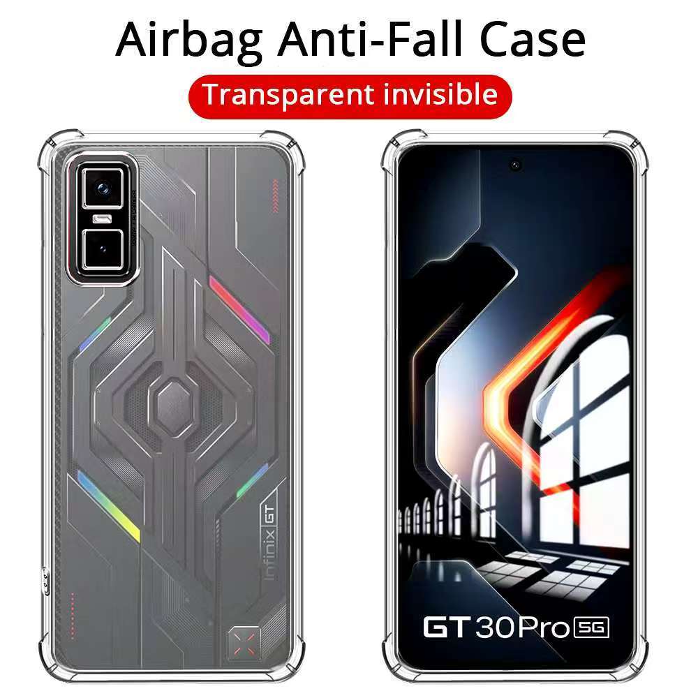 Infinix GT 30 5G/Infinix GT 30 Pro 5Gตรงรุ่น(พร้อมส่งในไทย)เคสTPUใสกันกระแทกแบบคลุมกล้องInfinix GT 3