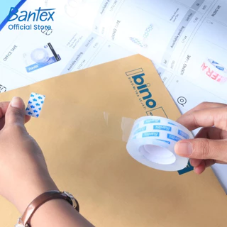 Bantex เทปใส เทปกาว กว้าง 12 มิล 38 ไมครอน แพ็ค 2 ม้วน ฉีกง่าย ติดทน สะดวกใช้งาน Tape Transparent