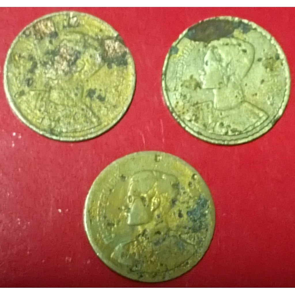 เหรียญ10สตางค์ปี2493(3เหรียญ)
