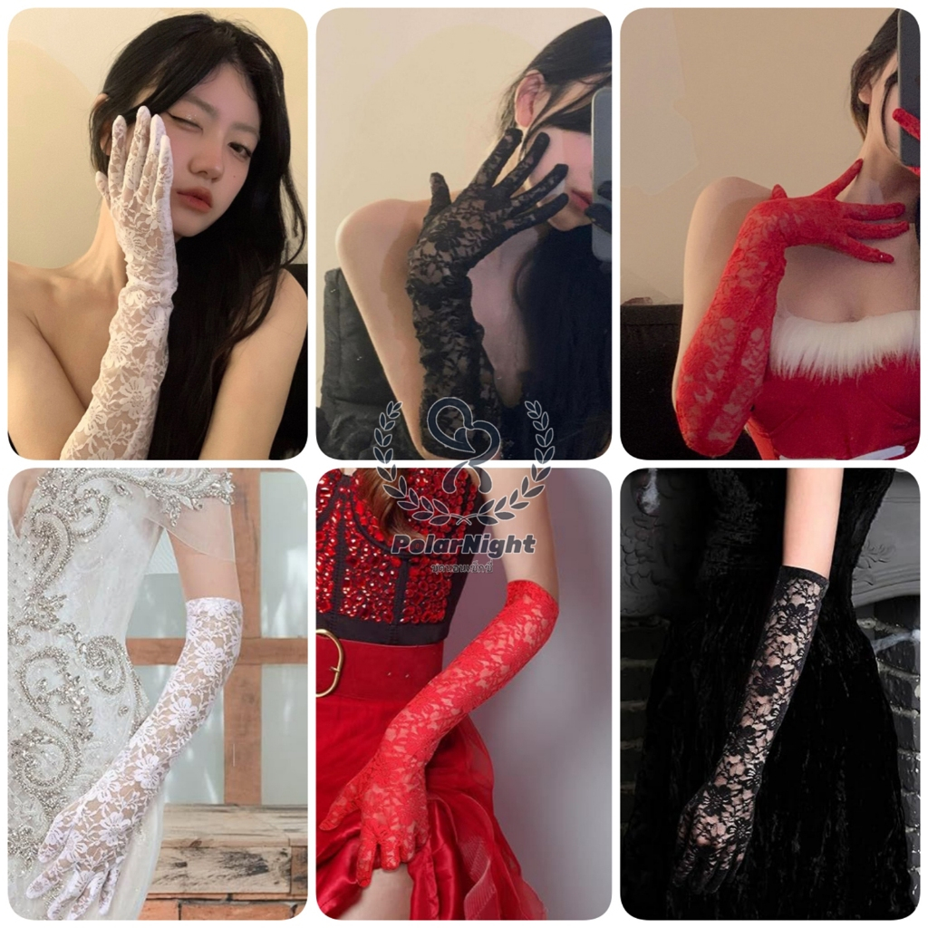 🌟🌟ซีรีส์อุปกรณ์เสริมถุงมือแฟชั่นกำลังมา! ถุงมือลูกไม้ เครื่องประดับแฟชั่น แฟชั่น ผ้าทูล ดีไซน์ที่เป็นเอกลักษณ์ งานปัก