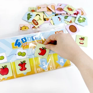 (4 steps sequencing) เกมเรียงลำดับ เรียงเหตุการณ์ 4 ภาพ KP
