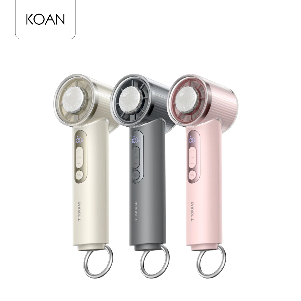 พัดลมพกพา TORRAS COOLiFY iva Handheld Fan - Charcoal / Ivory / Vivi Pink