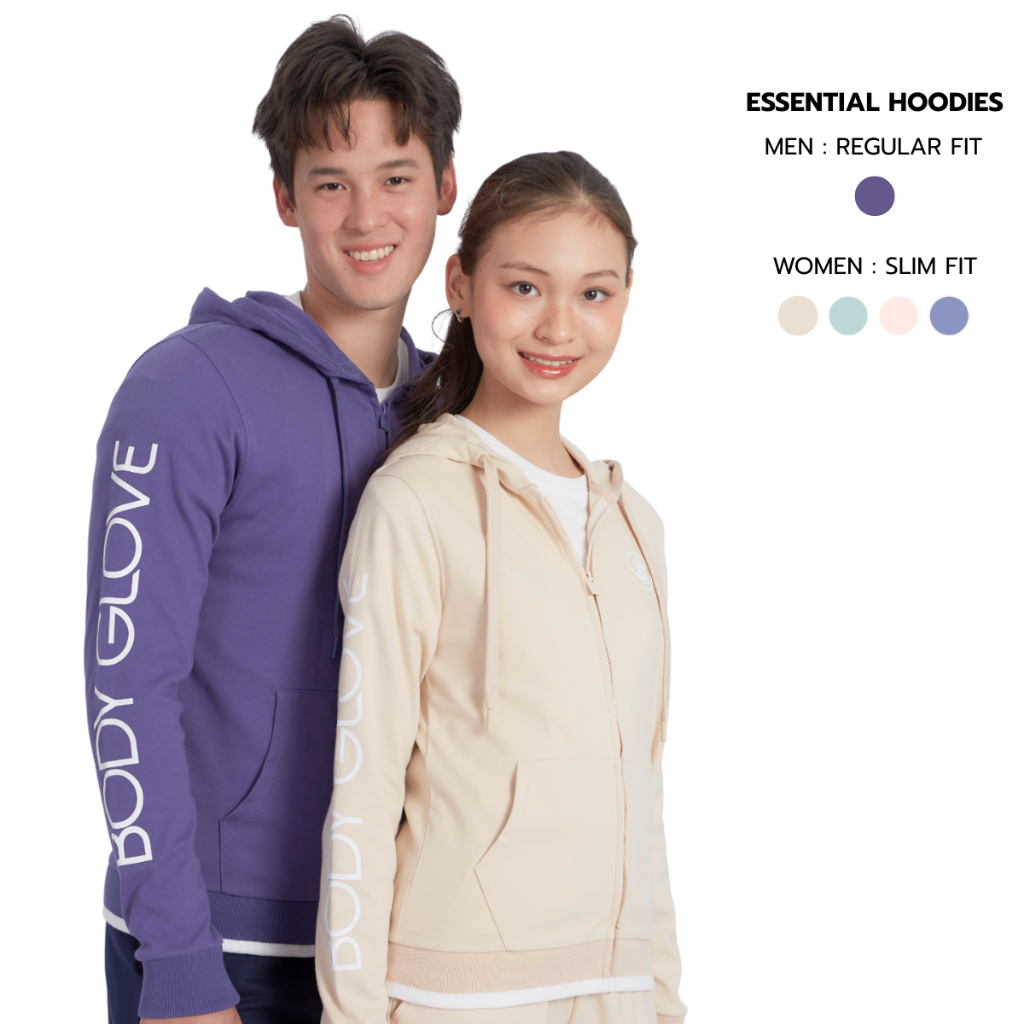 ฺBODY GLOVE ESSENTIAL HOODIE 2024 - เสื้อฮู้ดดี้แขนยาว รวมสี