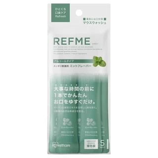 OHYAMA - REFME Mouthwash Mint 5 ซอง / แพ็ค ไอริส โอยามะ รีฟมี เมาท์วอช มิ้นต์ น้ำยาบ้วนปากแบบซอง