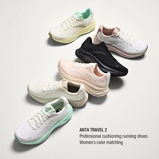 ANTA Travel 2 PG7 รองเท้าวิ่งหญิง 2e Widefoot รองเท้ากีฬา 1225B5546 Official Store