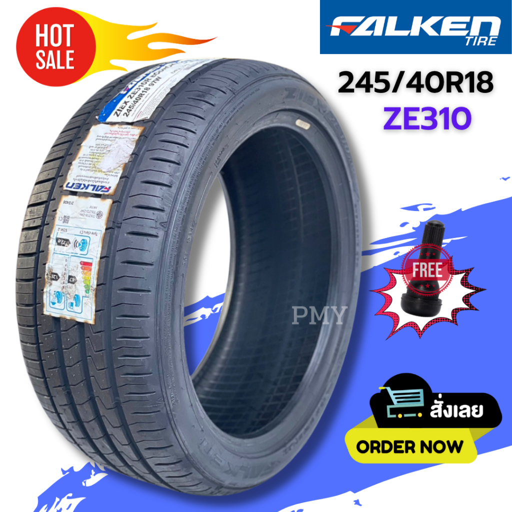 245/40R18 🚘 ยางรถยนต์ ยี่ห้อ Falken รุ่น ZE310 (ล็อตผลิตล่าสุดปี24) 🔥(ราคาต่อ1เส้น)🔥 ยางสายพันธ์ใหม่