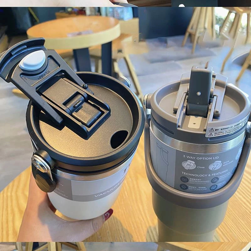 TYESO แก้วเก็บความเย็น สแตนเลส 304 มีที่จับ 600-1200ml thumbnail 4