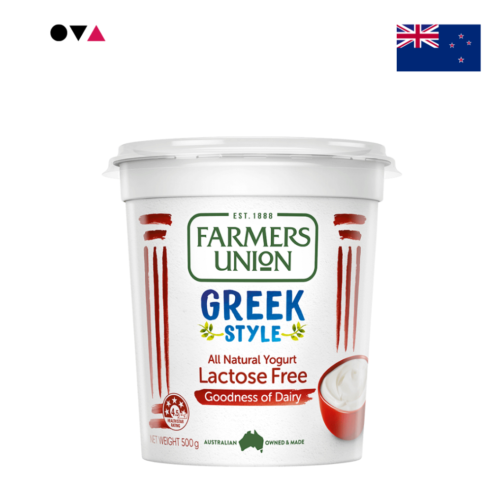 Farmers Union Greek Style Lactose Free Yoghurt (500g) กรีกโยเกิร์ตปราศจากแลคโตส