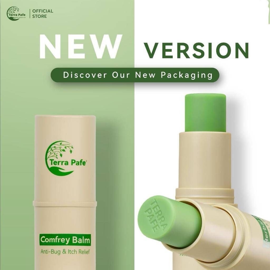 (1-5ชิ้น) Terra Pafe balm เทอร่า พาเฟ่ บาล์มคอมเฟรย์ บรรเทาอาการวิงเวียน ไมเกรน คันแมลงกัด บาล์มแท่ง บาล์มอโรม่า
