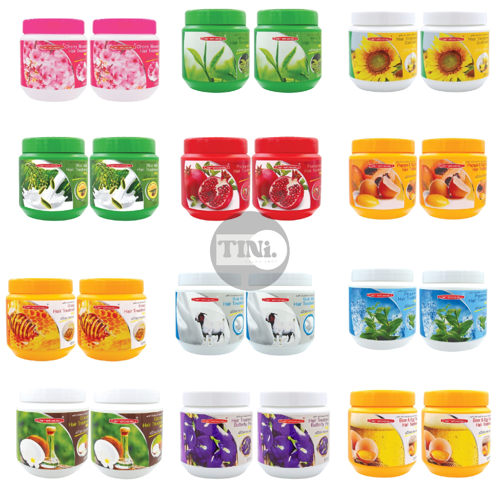 แคร์บิว แฮร์ ทรีทเม้นต์ แว็กซ์ 500X2 มล. (แพ็คคู่) Carebeau hair treatment wax 500ml.X2