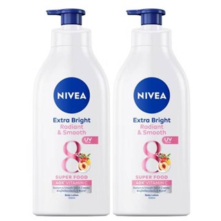 2 ชิ้น Nivea Extra Bright Radiant นีเวียโลชั่นบำรุงผิวเอ็กซ์…